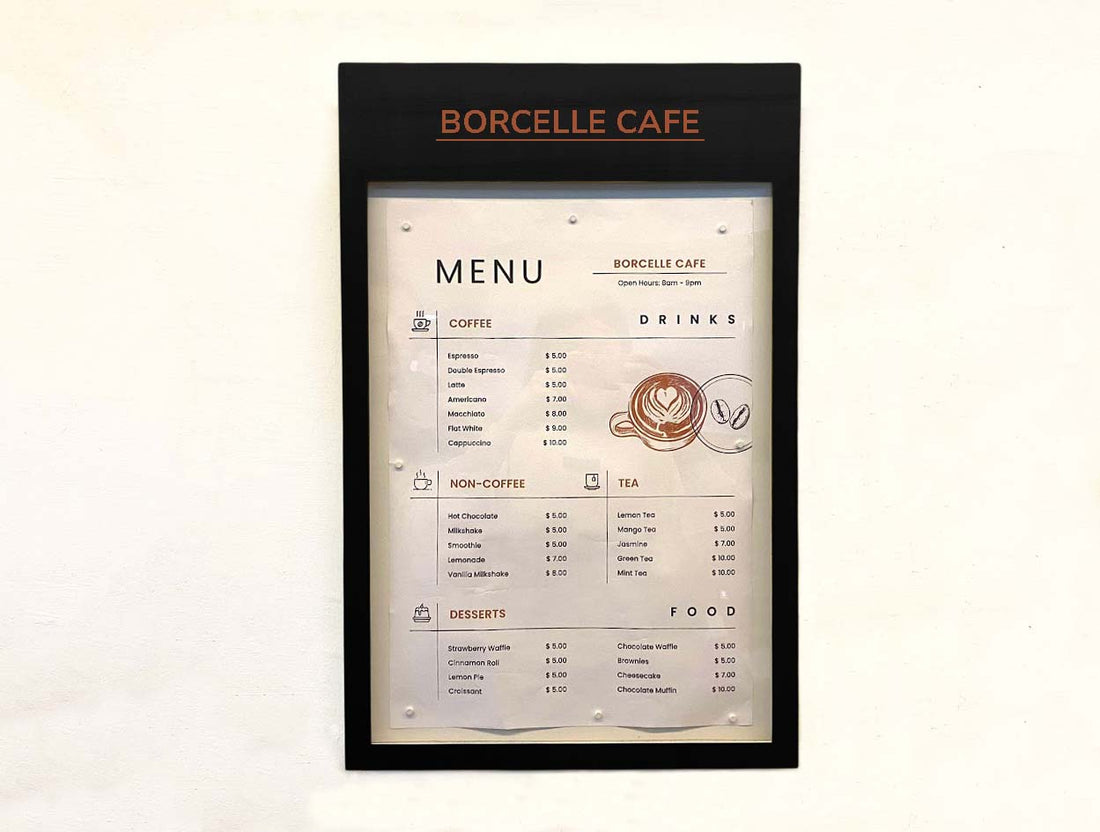 Wall Hanging Menu Boxes: Add Elegance to Your Cafe and Restaurant